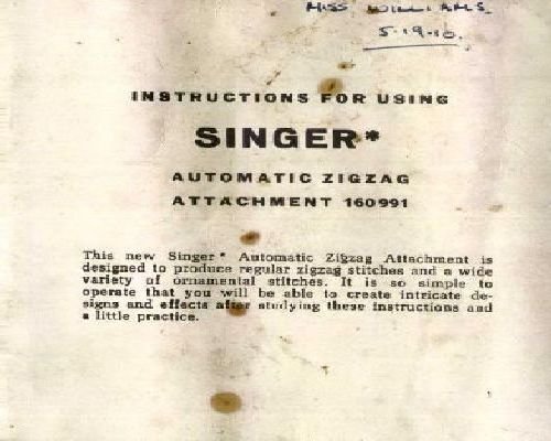 Singer Swiss Zigzag